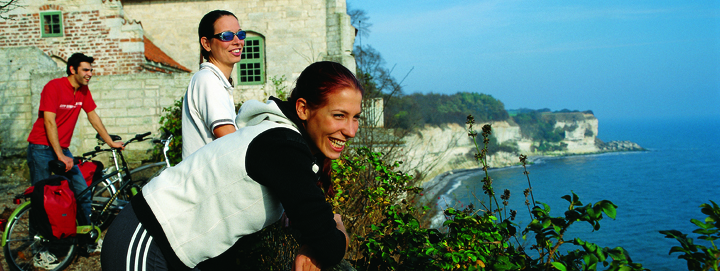 Stevns Klint_panorama with bikes